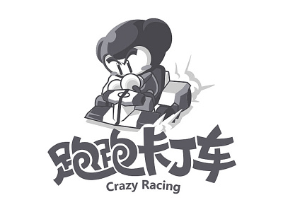 popkart cartoon design font game name logo