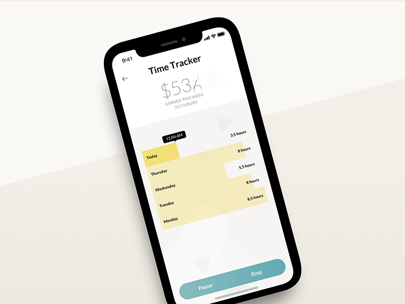 Time Tracker by Mike Sokol on Dribbble