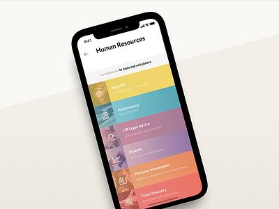 Human Resources ios iphonex mobile