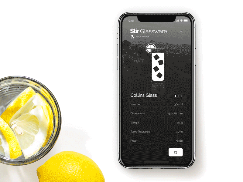 Stir / Prototype 2 alchemy alcohol animation apple pay face id ios microinteraction mixology mobile