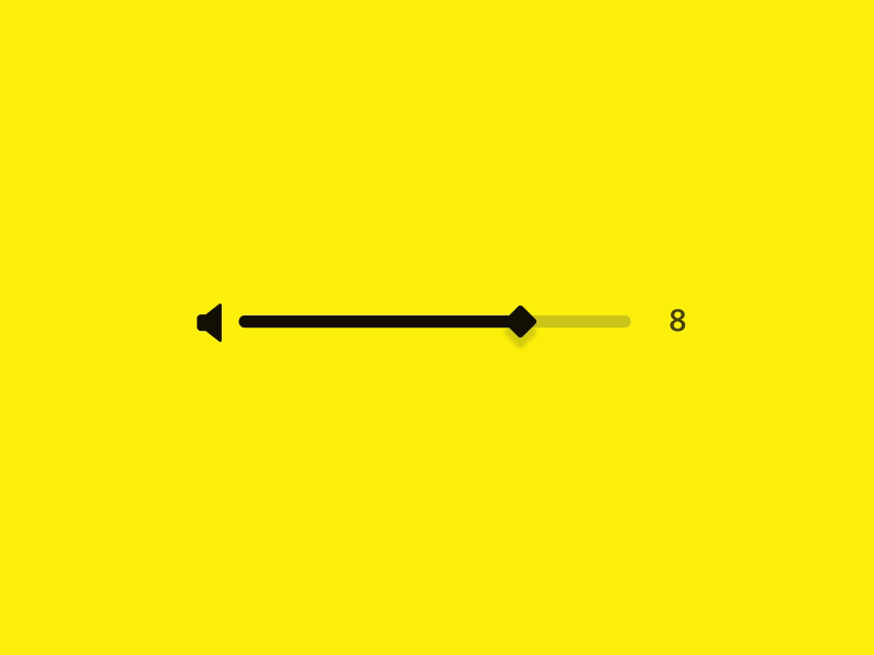 This goes to eleven animation microinteraction slider ui volume