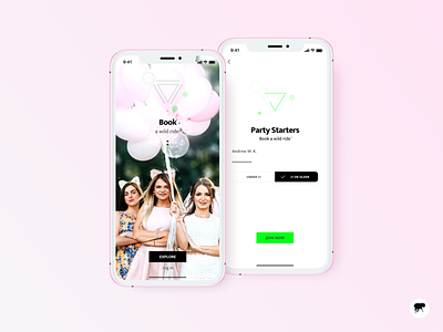 Party Starters 🙌 / Lobby 1 android ios lobby log in mobile onboarding party product design sign up ui ux