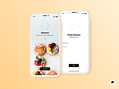 Party Starters 🙌 / Lobby 2 android ios lobby log in mobile onboarding party product design sign up ui ux