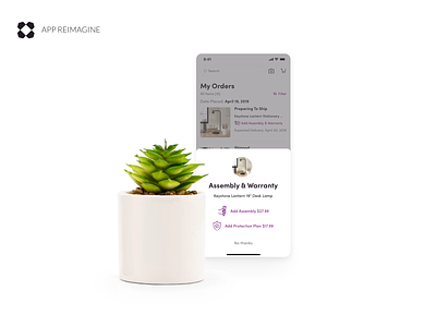 Wayfair App Reimagined - Assembly & Warranty android design ecommerce furniture ios lead leadership mobile ui uxui