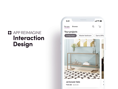 Wayfair App Reimagined / Prototype 1 android animation concept ecommerce ios lead mobile prototype redesign ui ux