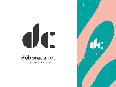 Débora Carres - Architect architect architecture bauhaus branding brutalism constructivism design flat geometic geometry icon illustration logo logo design logotype minimal monogram simple typography visual identity