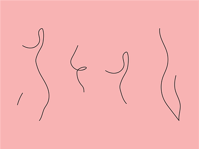 Woman body lineart body branding design flat gynecology health icon illustration lineart logo minimal nude one line pattern simple vector woman woman illustration women women in illustration