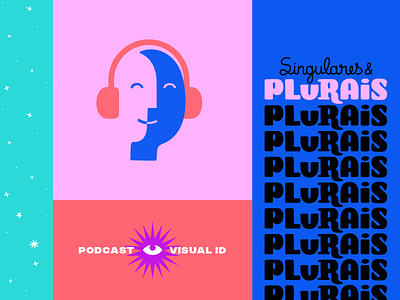 Singulares & Plurais brand branding colorful face flat fun gestalt icon illustration logo millennial minimal minimalist podcast simple typography ui ux vector visual identity