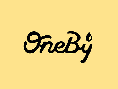 Oneby - Logotype brand brand design branding design drop hand lettering handlettering icon lettering lettermark logo logotype minimal simple type typeface typogaphy typography vector visual identity