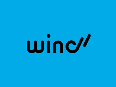 Wind Gum blue brand branding design flat icon icon design logo logos logotype mark minimal simple type typeface typogaphy visual identity wind
