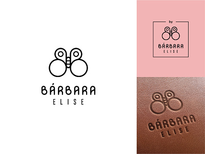 Barbara Elise brand brand design brand identity branding butterfly design flat icon iconography icons lettermark logo logotype mark minimal simple typeface visual identity wordmark