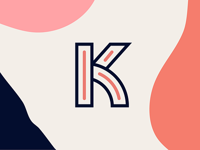 K lettermark brand brand design brand identity branding flat icon icons k logo letter lettermark logo logos logotype mark minimal simple type typeface typography vector