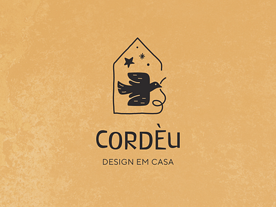 Cordèu Design architectural bird brand branding brasil brazil cordel decor design flat home house icon illustration logo minimal simple star vector visual identity