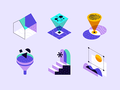 Tech icon set blockchain crypto cryptocurrency currency design digital flat geometry high-tech icon set illustration minimal saas simple tech tecnology trend ui ux vector