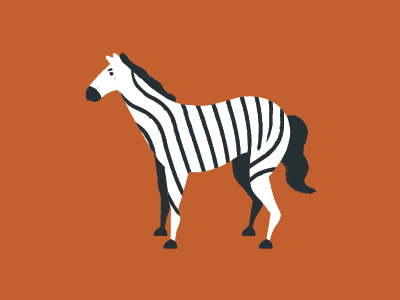 Map illustrations set - Zebra animal draw flat icon illustration mascot minimal simple ui ux vector zebra