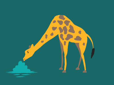 Map illustrations set - Giraffe