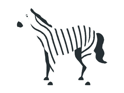Zebra animal black character design digital art draw flat gestalt icon illustration line mascot mascot character minimal onecolor simple ui ux vector zebra