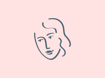 Woman in the wind women woman portrait woman illustration line frame animation frame by frame website animation web app woman icon character vector illustration ui ux flat simple minimal