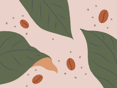 Coffee pattern W.I.P. cafe coffee coffee bean colorful design drink flat food illustration leaf leaves minimal nature nature illustration organic organic art pattern simple ui vector