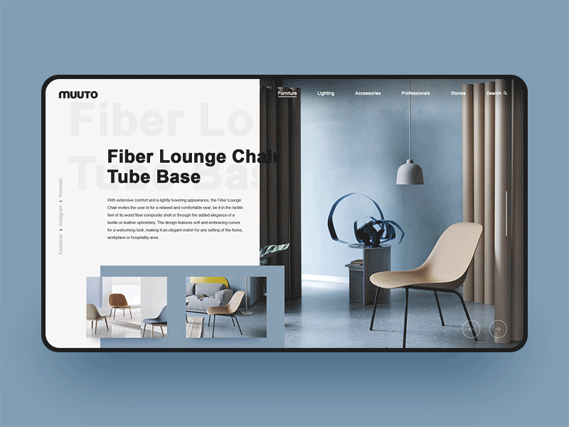 Furniture Chair Web Design blue chair color design fashion furniture muuto simple web web design