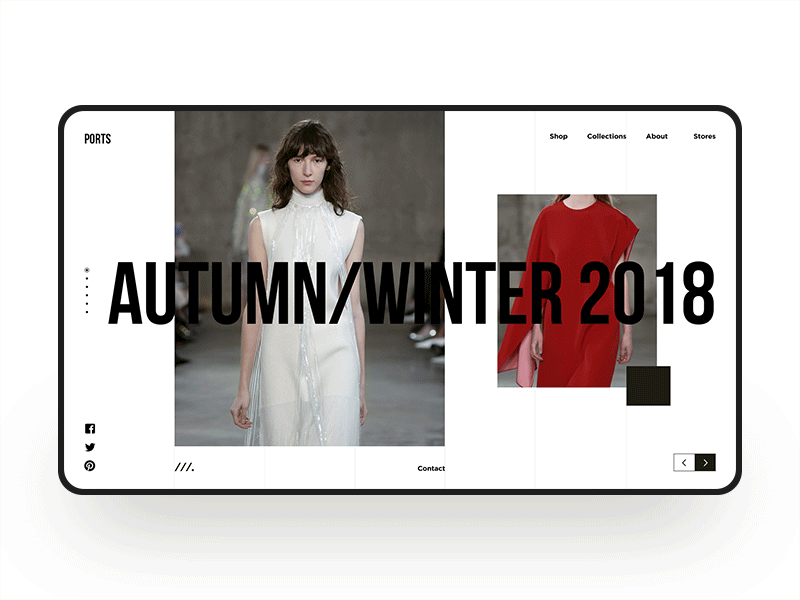 A fashion show Web Design