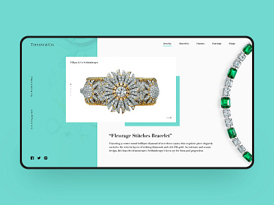 Tiffany Web Design design diamond e commerce fashion jewelry simple tiffany tiffany blue visual web web design