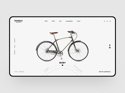 Bike Web Design bicycle bike color design e commerce fashion simple visual web web design