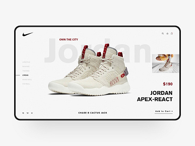 Nike Shoe Web Design adidas color design e commerce fashion jordan nike nike air nike air max shoe simple visual web web design