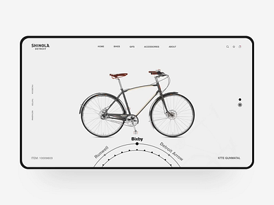 Bike Web Design animation bicycle bike bike ride bixby color design e commerce fashion runwell simple ux visual web web design