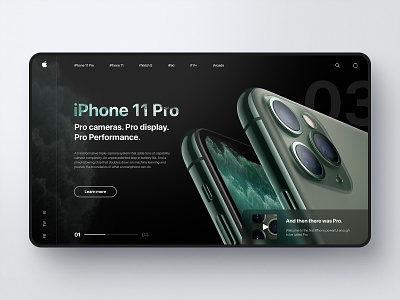 iPhone 11 Pro Web Design