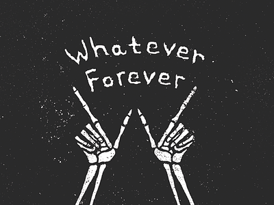 Whatever Forever Mantra black and white dark illustration mantra texture