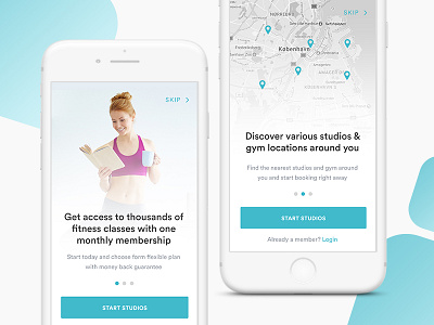 Gym & Fitness App Onboarding android fitness gym health ios mobile app sport ui ux