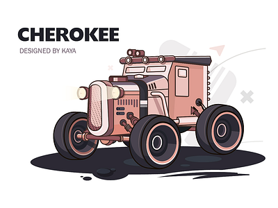 Cherokee Car illustration ui 插图