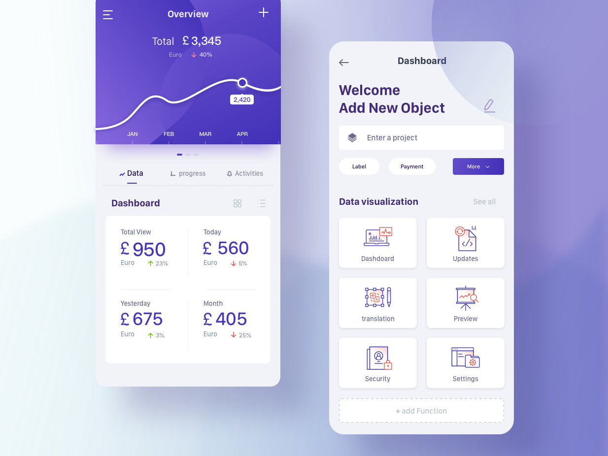 Visual interface application by Kaya on Dribbble