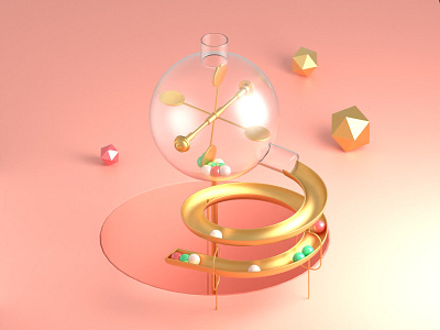 Lucky machine 3d Illustration