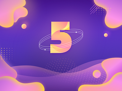 5 5 design illustration number type ui
