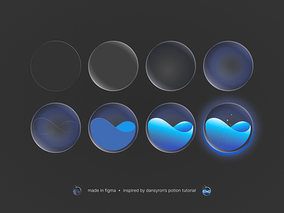 Liquid Orb Study for #GitHubGameOff design figma illustration liquid potion practice sphere study tutorial vector art