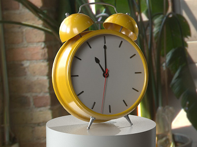 The alarm clock C4D