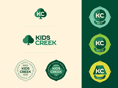 Kids Creek brand design branding camp identity identity design kids camp logo summer camp