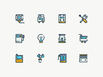 Oil icons app clean design dribbble icon illustration icons oil ui