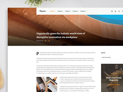 Magneton Single - MultiUse WordPress Theme