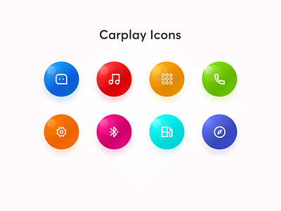 Carplay Icons appicon car caricon carplay gradient icon design icons iconset mini app play app