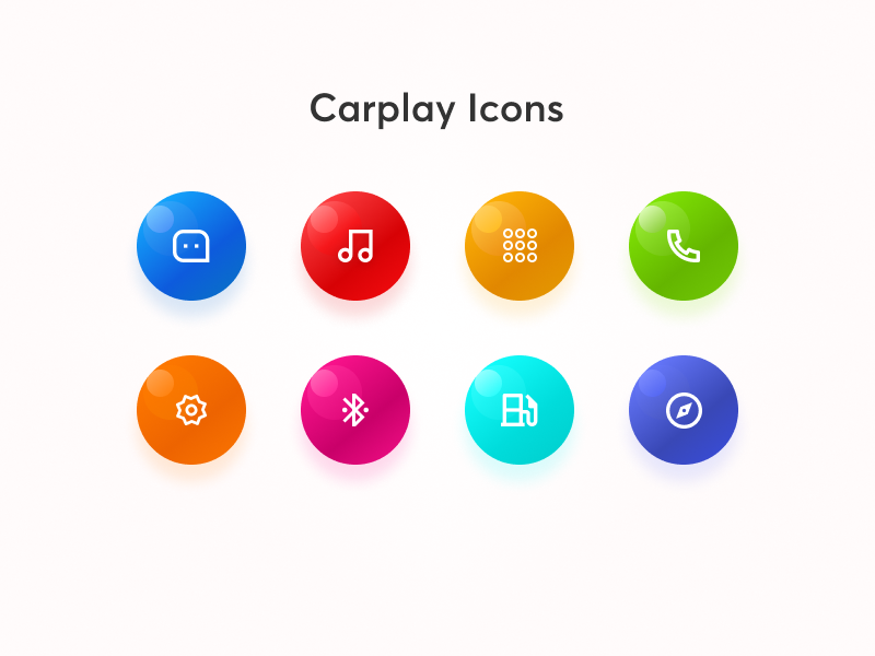 Carplay Icons By Uranbold Nergui On Dribbble