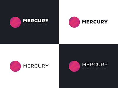 My Version for Mercury contest gradient logo logo design mercury