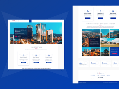 Mongolian Top Property Company ReDesign clean design homepage mcs mongolian mongolian design property property management web design webdesign