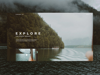 Website Concept design explore graphic minimal travel ui web website