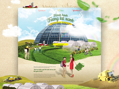 VinMart | Green Future Journey design graphic landing page landingpage nature ui vinmart web website