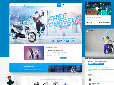 Piaggio Liberty Dance Contest branding design free freebies graphic ui visual web website
