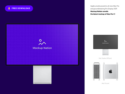 Free Mac Pro 2019 psd mockup | Freebies