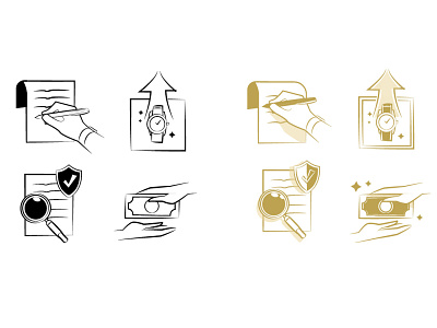 Sketch Icon Concept for Watch Marketplace